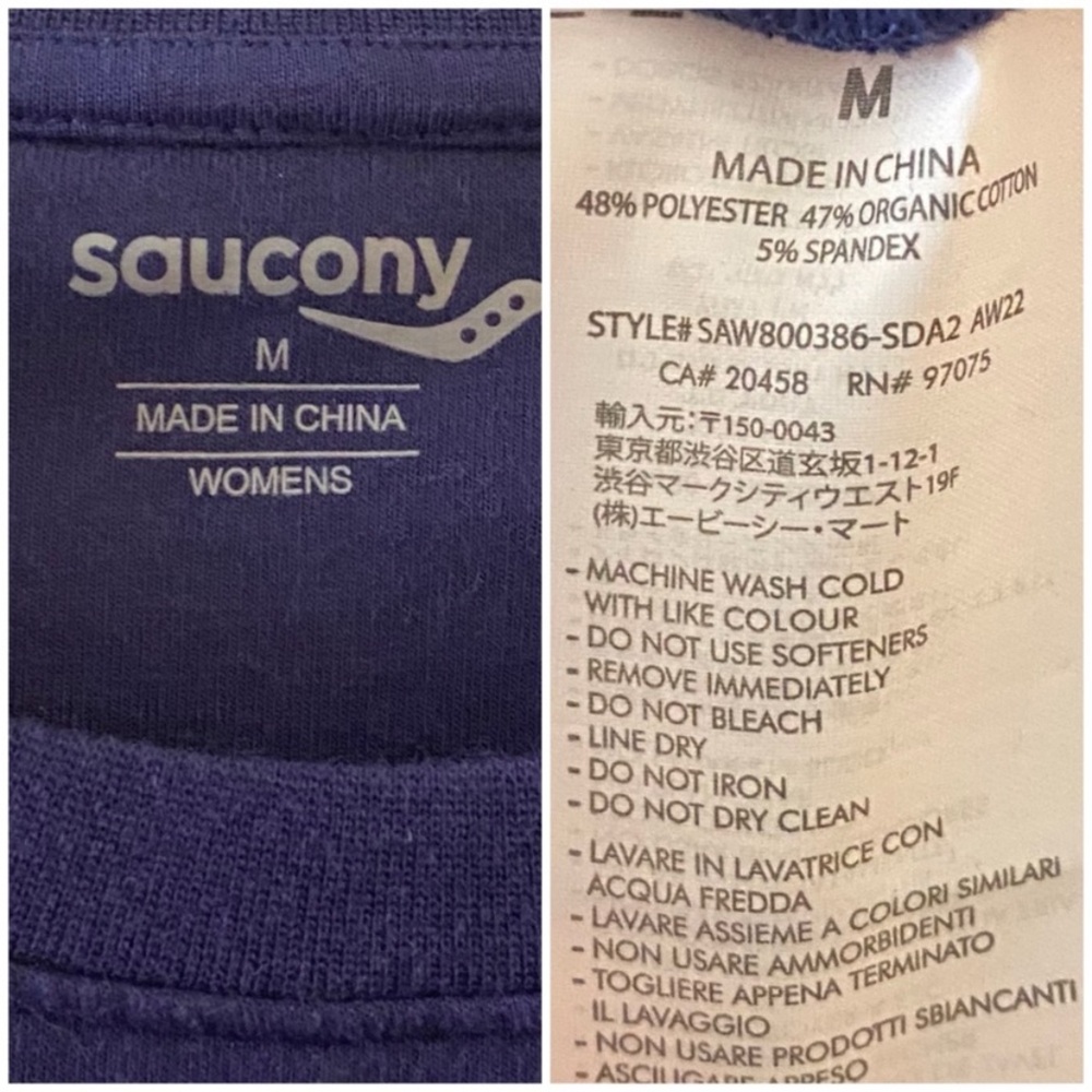 SAUCONY Rested Crew Sodalite Graphic Sweatshirt - M - Picture 12 of 13
